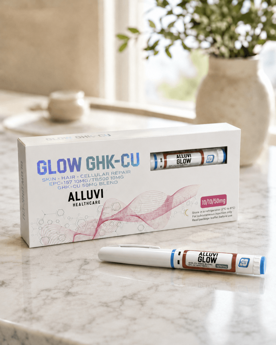 Caneta GLOW Individual GHK-Cu 50mg + BPC-157 10mg + TB-500 10mg | 70mg
