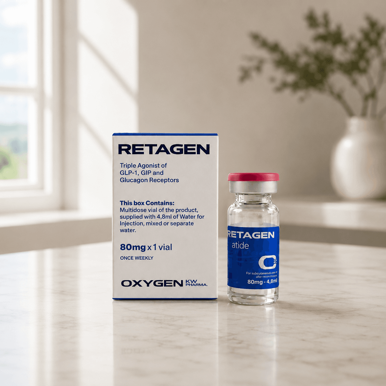 Retatrutida RetaGen GLP-1 + GIP + Glucagon | 80mg