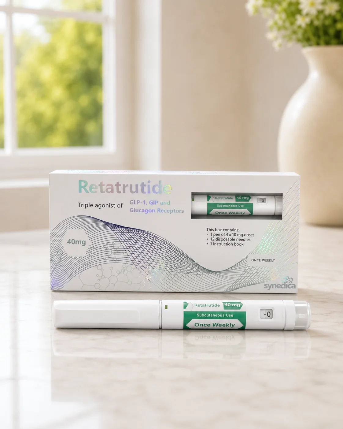 Retatrutida Synedica GLP-1 + GIP + Glucagon | 40mg